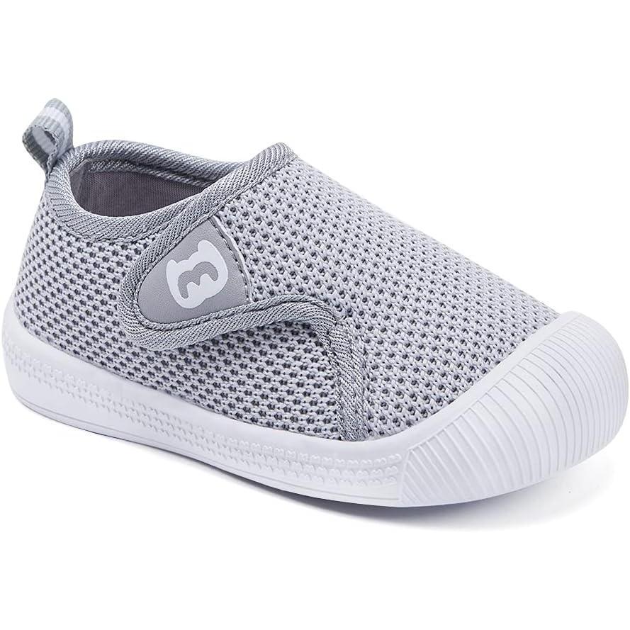 imageBMCiTYBM Baby Shoes Infant Boy Girl First Walker Shoes Toddler Walking Shoes Lightweight NonSlip Sneakers for 6 9 12 18 24 MonthsAgray
