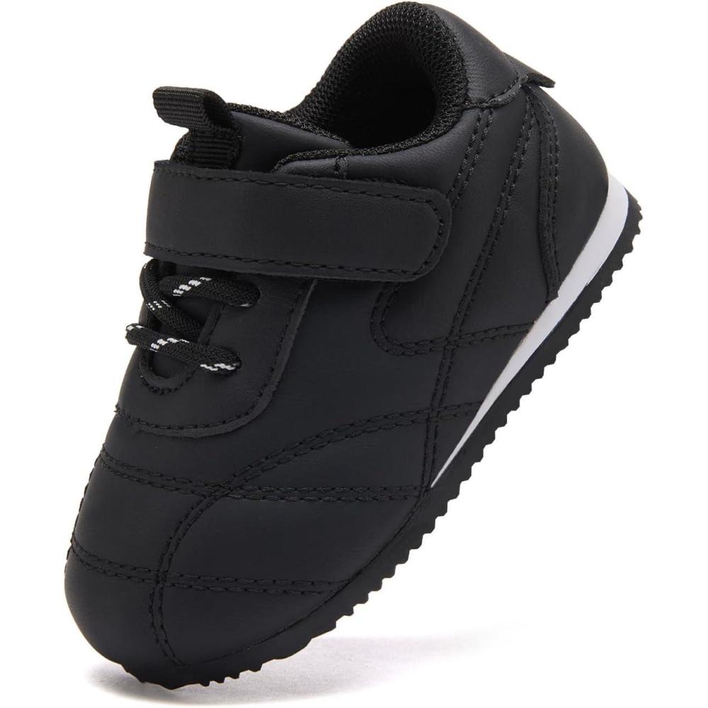 imageBMCiTYBM Baby Shoes Infant Boy Girl First Walker Shoes Toddler Walking Shoes Lightweight NonSlip Sneakers for 6 9 12 18 24 MonthsB1black