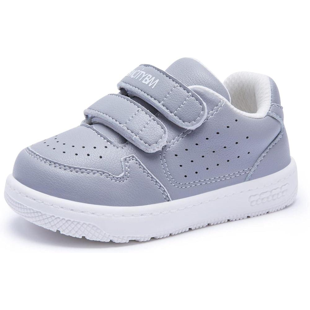 imageBMCiTYBM Baby Shoes Infant Boy Girl First Walker Shoes Toddler Walking Shoes Lightweight NonSlip Sneakers for 6 9 12 18 24 MonthsCgrey
