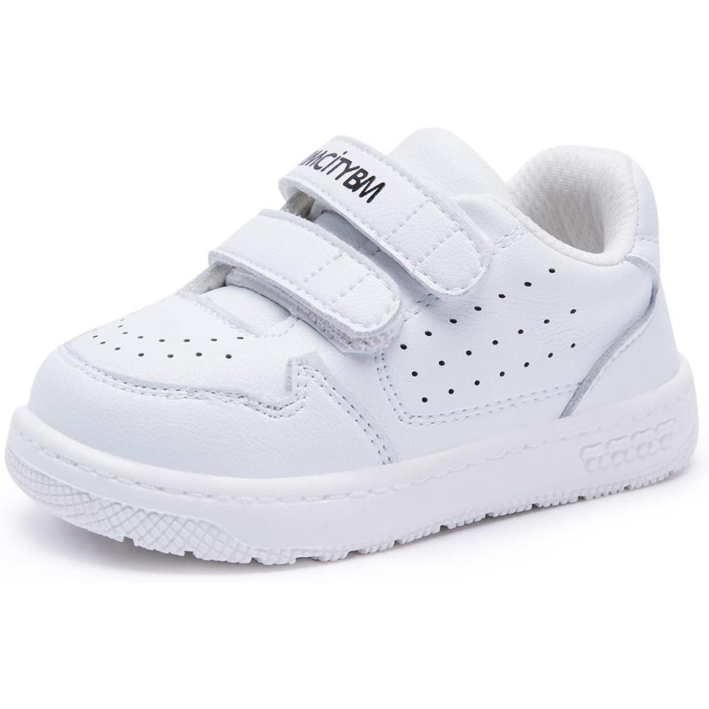 imageBMCiTYBM Baby Shoes Infant Boy Girl First Walker Shoes Toddler Walking Shoes Lightweight NonSlip Sneakers for 6 9 12 18 24 MonthsCwhite