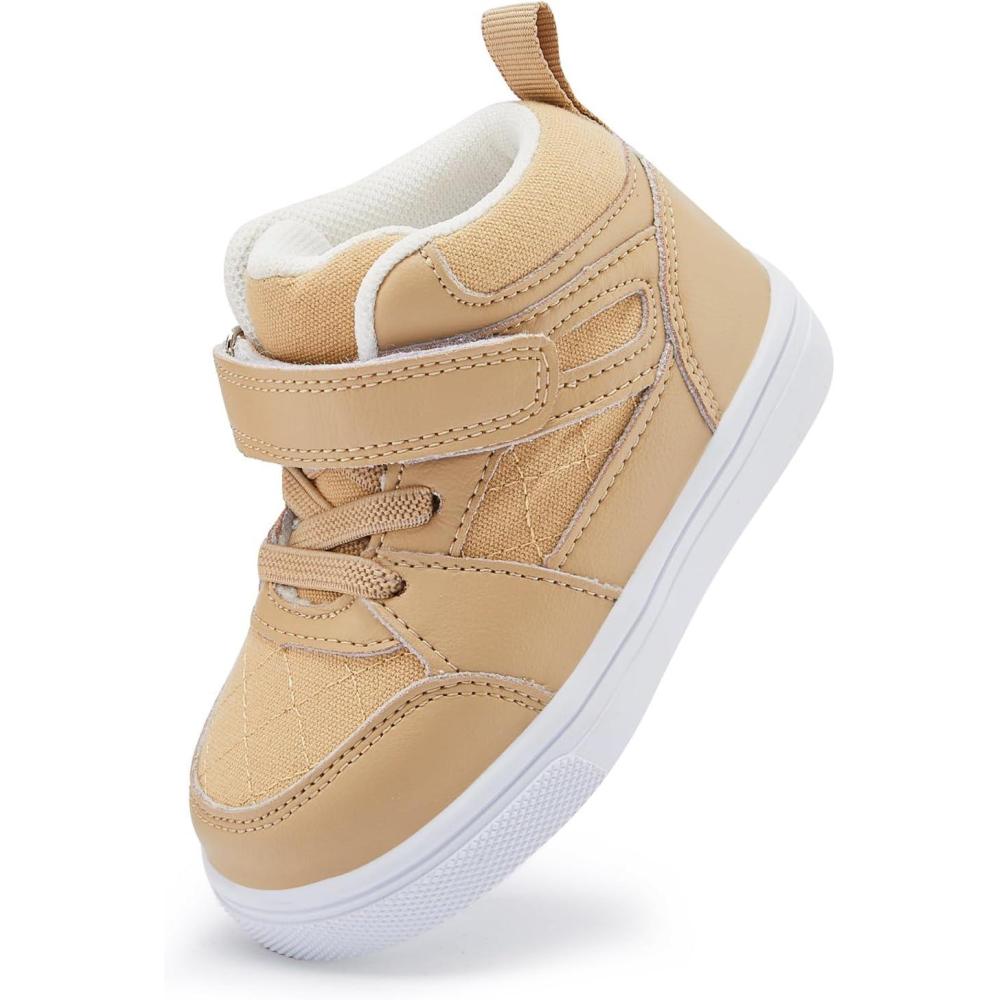 imageBMCiTYBM Baby Shoes Infant Boy Girl First Walker Shoes Toddler Walking Shoes Lightweight NonSlip Sneakers for 6 9 12 18 24 MonthsGkhaki1