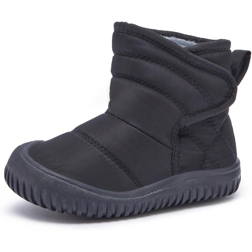 imageBMCiTYBM Toddler Baby Snow Boots Winter Shoes Boys Girls Cold Weather Baby Faux Fur Shoes81black