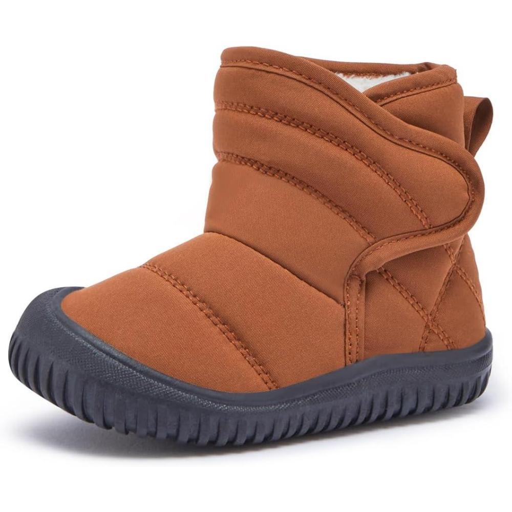 imageBMCiTYBM Toddler Baby Snow Boots Winter Shoes Boys Girls Cold Weather Baby Faux Fur Shoes81brown