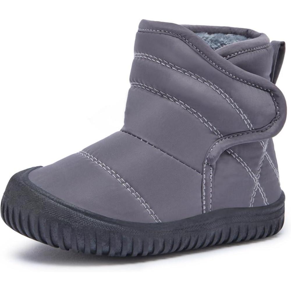 imageBMCiTYBM Toddler Baby Snow Boots Winter Shoes Boys Girls Cold Weather Baby Faux Fur Shoes81grey