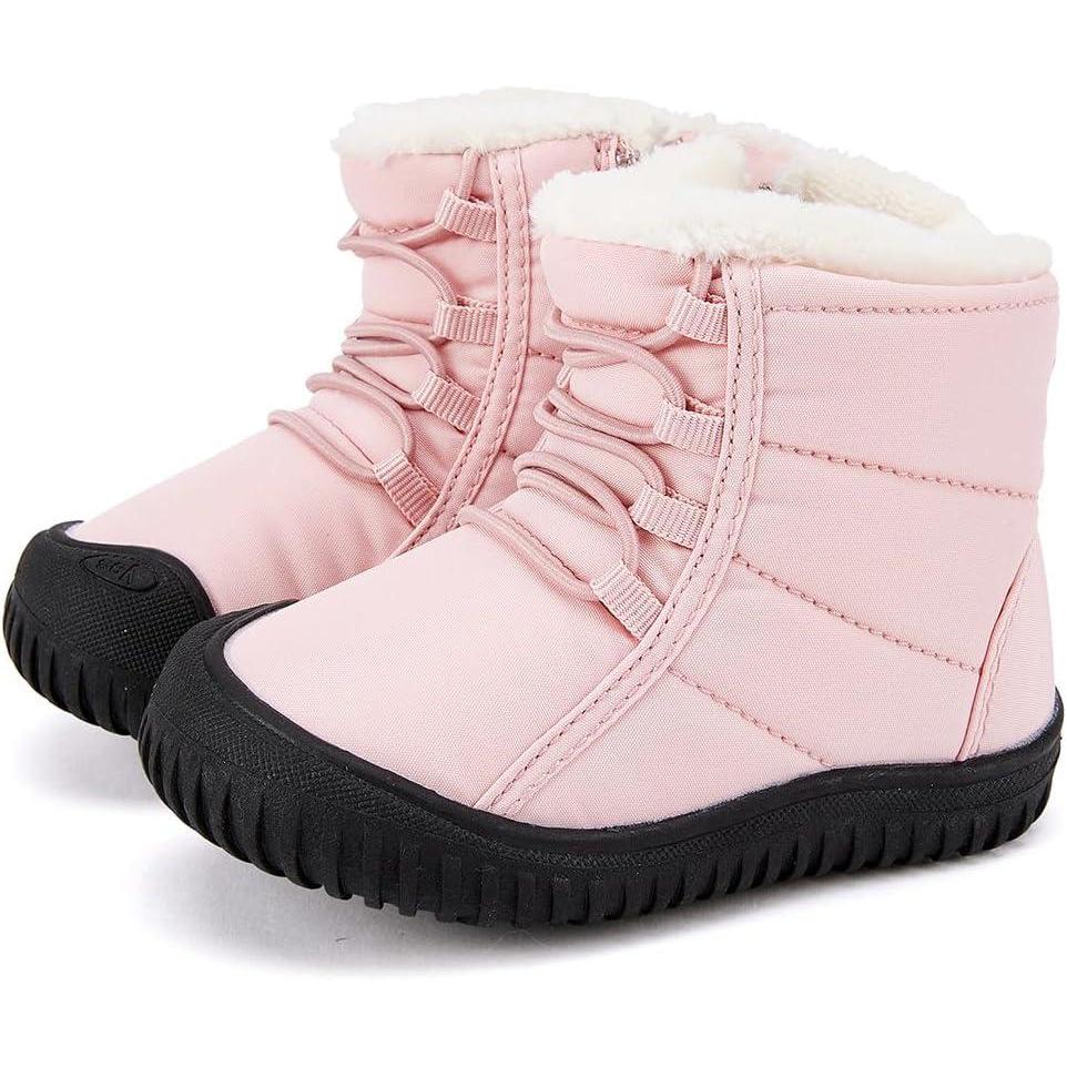 imageBMCiTYBM Toddler Baby Snow Boots Winter Shoes Boys Girls Cold Weather Baby Faux Fur ShoesKpink