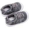 imageBMCiTYBM Baby Shoes Infant Boy Girl First Walker Shoes Toddler Walking Shoes Lightweight NonSlip Sneakers for 6 9 12 18 24 MonthsA5grey