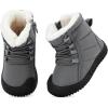 imageBMCiTYBM Toddler Baby Snow Boots Winter Shoes Boys Girls Cold Weather Baby Faux Fur ShoesKgrey