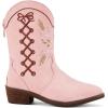 imageBMCiTYBM Toddler Little Girls Cowboy Cowgirl Boots Kids Pointed Toe Western Boots Mid Calf Side Zipper Riding Shoes for All Seasons ToddlerLittle KidBpink