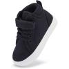 imageToddler Boys Girls Walking Shoes High Top Tennis Canvas SneakersInfantToddlerAblack
