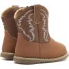 imageBMCiTYBM Baby Cowboy Cowgirl Boots Infant Western Boots Toddler Boys Girls Round Toe Riding Mid Calf Boots All Seasons for 6 9 12 18 24 MonthsA1brown