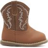 imageBMCiTYBM Baby Cowboy Cowgirl Boots Infant Western Boots Toddler Boys Girls Round Toe Riding Mid Calf Boots All Seasons for 6 9 12 18 24 MonthsA1brown
