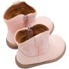 imageBMCiTYBM Baby Cowboy Cowgirl Boots Infant Western Boots Toddler Boys Girls Round Toe Riding Mid Calf Boots All Seasons for 6 9 12 18 24 MonthsA1pink