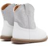 imageBMCiTYBM Baby Cowboy Cowgirl Boots Infant Western Boots Toddler Boys Girls Round Toe Riding Mid Calf Boots All Seasons for 6 9 12 18 24 MonthsA1white Grey