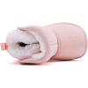 imageBMCiTYBM Girls Boys Snow Boots Warm Winter Fur Lined Baby Shoes InfantToddlerLittle Kid1light Pink