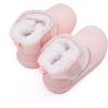imageBMCiTYBM Girls Boys Snow Boots Warm Winter Fur Lined Baby Shoes InfantToddlerLittle Kid1light Pink