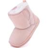 imageBMCiTYBM Girls Boys Snow Boots Warm Winter Fur Lined Baby Shoes InfantToddlerLittle Kid1light Pink