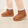 imageBMCiTYBM Girls Boys Snow Boots Warm Winter Fur Lined Baby Shoes InfantToddlerLittle Kid4camel