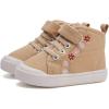 imageBMCiTYBM Toddler Baby Canvas Shoes Boys Girls Walking SneakersFlowercamel