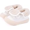 imageBMCiTYBM Toddler Baby Winter Snow Boots Boy Girl Faux Fur Warm Non Slip First Walking Infant ShoesHigh White