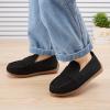 imageBMCiTYBM Toddler Boys Girls Loafers Comfortable Dressy Casual Knit Flats Lightweight Breathable Slip On Walking ShoesBlack