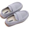 imageBMCiTYBM Toddler Boys Girls Loafers Comfortable Dressy Casual Knit Flats Lightweight Breathable Slip On Walking ShoesGrey