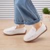 imageBMCiTYBM Toddler Boys Girls Loafers Comfortable Dressy Casual Knit Flats Lightweight Breathable Slip On Walking ShoesWhite