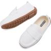 imageBMCiTYBM Toddler Boys Girls Loafers Comfortable Dressy Casual Knit Flats Lightweight Breathable Slip On Walking ShoesWhite