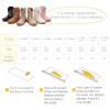 imageBMCiTYBM Toddler Cowgirl Cowboy Boots Boys Girls Square Toe Western Boots Mid Calf Side Zipper Riding Shoes for All SeasonsAbrown
