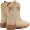 imageBMCiTYBM Toddler Cowgirl Cowboy Boots Boys Girls Square Toe Western Boots Mid Calf Side Zipper Riding Shoes for All SeasonsAcamel