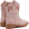 imageBMCiTYBM Toddler Cowgirl Cowboy Boots Boys Girls Square Toe Western Boots Mid Calf Side Zipper Riding Shoes for All SeasonsApurple