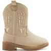 imageBMCiTYBM Toddler Cowgirl Cowboy Boots Boys Girls Square Toe Western Boots Mid Calf Side Zipper Riding Shoes for All SeasonsBcamel