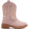imageBMCiTYBM Toddler Cowgirl Cowboy Boots Boys Girls Square Toe Western Boots Mid Calf Side Zipper Riding Shoes for All SeasonsBpurple