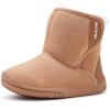 imageBMCiTYBM Girls Boys Snow Boots Warm Winter Fur Lined Baby Shoes InfantToddlerLittle Kid1camel