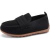 imageBMCiTYBM Toddler Boys Girls Loafers Comfortable Dressy Casual Knit Flats Lightweight Breathable Slip On Walking ShoesBlack