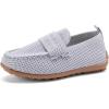 imageBMCiTYBM Toddler Boys Girls Loafers Comfortable Dressy Casual Knit Flats Lightweight Breathable Slip On Walking ShoesGrey