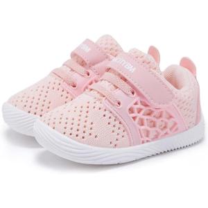 imageBMCiTYBM Baby Boy Girl Shoes Breathable Mesh Walking Shoes Lightweight NonSlip Sneakers Infant First Walkers 6 9 12 18 24 MonthBpink