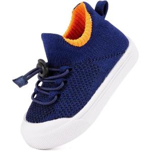 imageBMCiTYBM Baby Sneakers Girls Boys Lightweight Breathable Mesh First Walkers Shoes 624 Months81navy