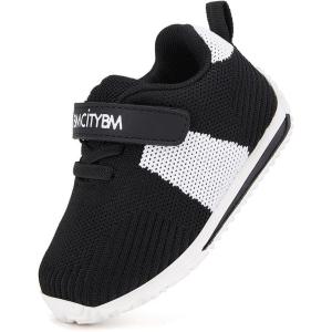 imageBMCiTYBM Baby Walking Sneakers Mesh Barefoot Boys Girls Breathable ShoesBlack