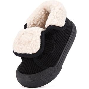 imageBMCiTYBM Toddler Baby Winter Snow Boots Boy Girl Faux Fur Warm Non Slip First Walking Infant ShoesHigh Black