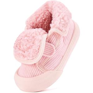 imageBMCiTYBM Toddler Baby Winter Snow Boots Boy Girl Faux Fur Warm Non Slip First Walking Infant ShoesHigh Pink