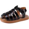 imageBMCiTYBM Baby Boy Girl Closed Toe Sandals Infant Summer First Walking Shoes NonSlip Fisherman Sandals 6 9 12 18 24 MonthsAblack