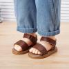 imageBMCiTYBM Baby Boy Girl Closed Toe Sandals Infant Summer First Walking Shoes NonSlip Fisherman Sandals 6 9 12 18 24 MonthsBbrown