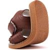 imageBMCiTYBM Baby Boy Girl Closed Toe Sandals Infant Summer First Walking Shoes NonSlip Fisherman Sandals 6 9 12 18 24 MonthsBbrown