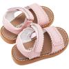 imageBMCiTYBM Baby Boy Girl Closed Toe Sandals Infant Summer First Walking Shoes NonSlip Fisherman Sandals 6 9 12 18 24 MonthsBpink