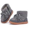 imageBMCiTYBM Baby Snow Boots Boys Girls Winter Warm Shoes Lightweight Outdoor Shoes for Infant Toddler 6 9 12 18 24 MonthsCgrey