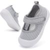 imageBMCiTYBM Baby Walking Shoes Infant Boy Girl First Walker Shoes Breathable Lightweight NonSlip Sneakers 6 9 12 18 24 Months Grey Size 1218 Months Infant A3gray