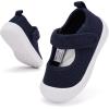 imageBMCiTYBM Baby Walking Shoes Infant Boy Girl First Walker Shoes Breathable Lightweight NonSlip Sneakers 6 9 12 18 24 Months Navy Blue Size 1218 Months Infant