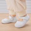 imageBMCiTYBM Baby Walking Shoes Infant Boy Girl First Walker Shoes Breathable Lightweight NonSlip Sneakers 6 9 12 18 24 Months White Size 1218 Months Infant