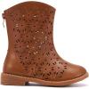 imageBMCiTYBM Girls Cowgirl Boots UnisexChild Mid Calf Toddler Cowboy Boots Little Kids Western Boots Round Toe All Seasons Shoes1camel