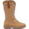 imageBMCiTYBM Toddler Girl Boy Cowboy Cowgirl Boots Little Kids Square Toe Western Boots Mid Calf Side Zipper Riding Shoes for All SeasonsAcamel